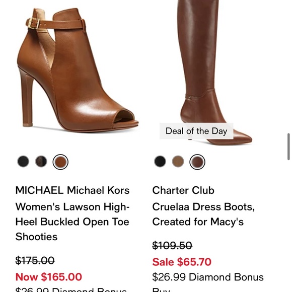 Michael Kors Open Toe High Heeled ankle boot/Bootie/Shootie tan/brown/beige - Picture 2 of 8